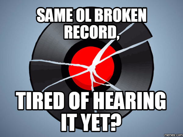 Broken records. Please place them here - The Round Up