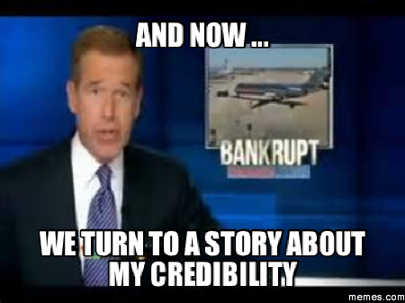 and now ... we turn to a story about my credibility