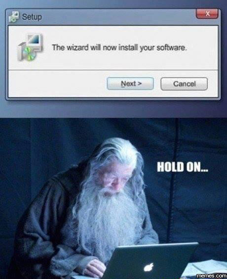 Install setup wizard