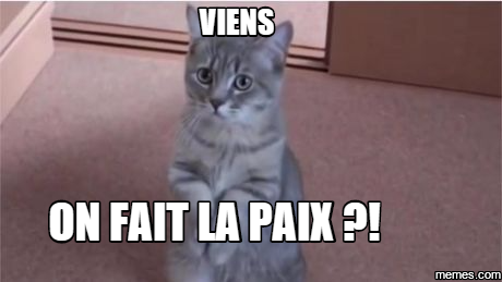 Résultat de recherche d'images pour "on fait la paix"