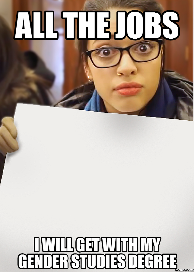 Gender studies jobs meme MGTOW