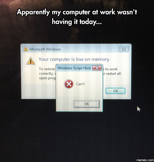 Windows can't even