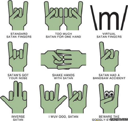 Universal hand signs | memes.com